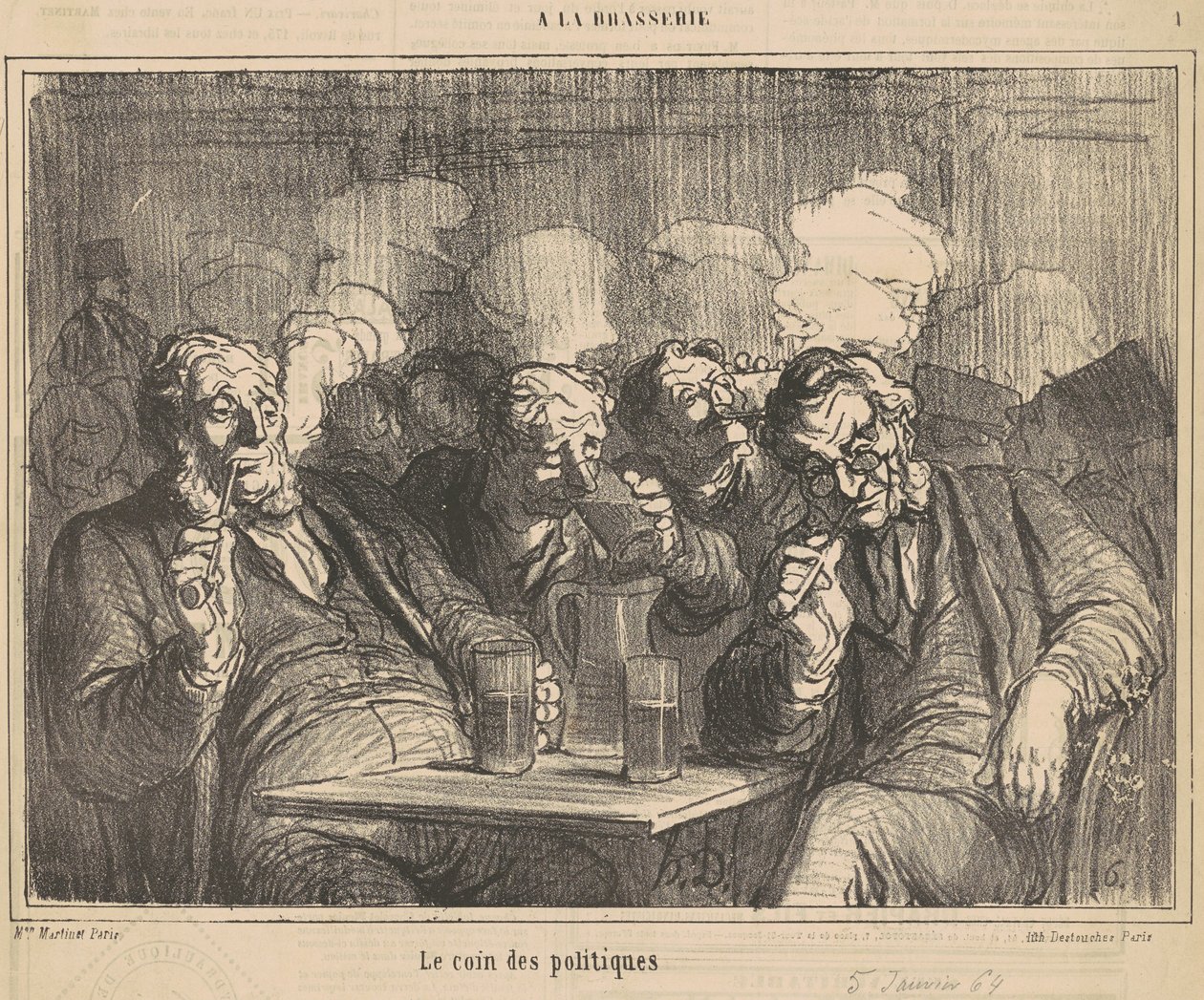 Politický koutek od Honoré Daumier