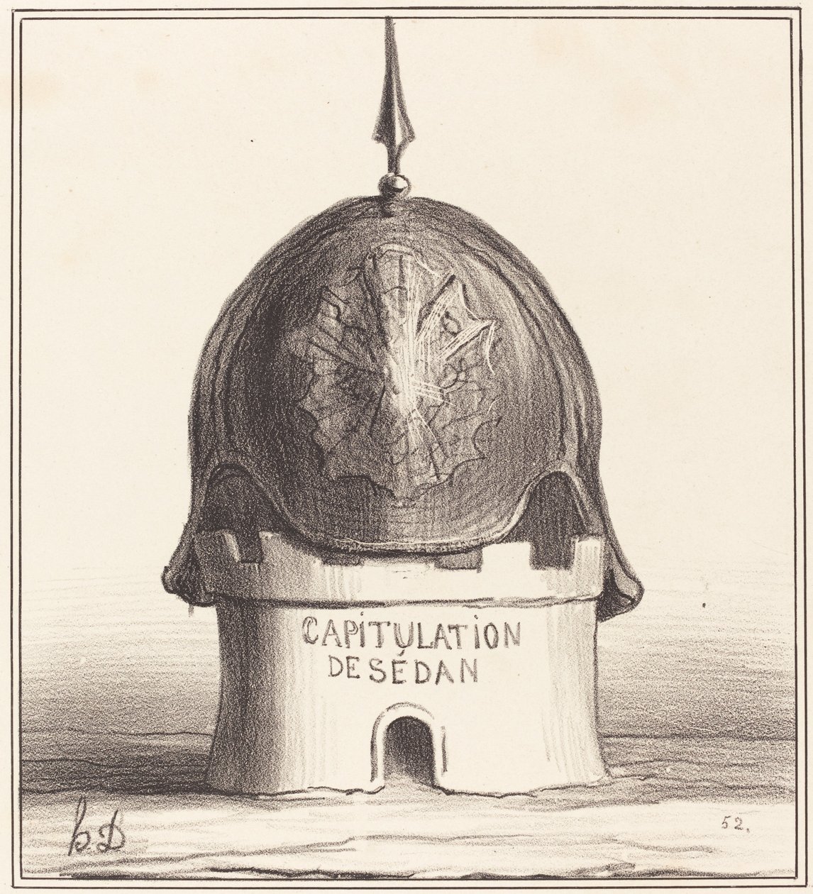 Korunovace jeho stavby od Honoré Daumier