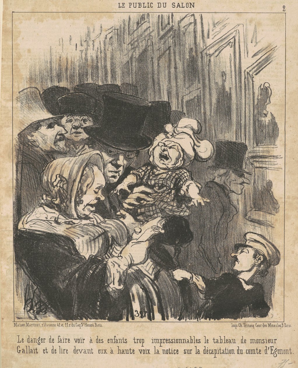 Nebezpečí, že děti uvidí... od Honoré Daumier