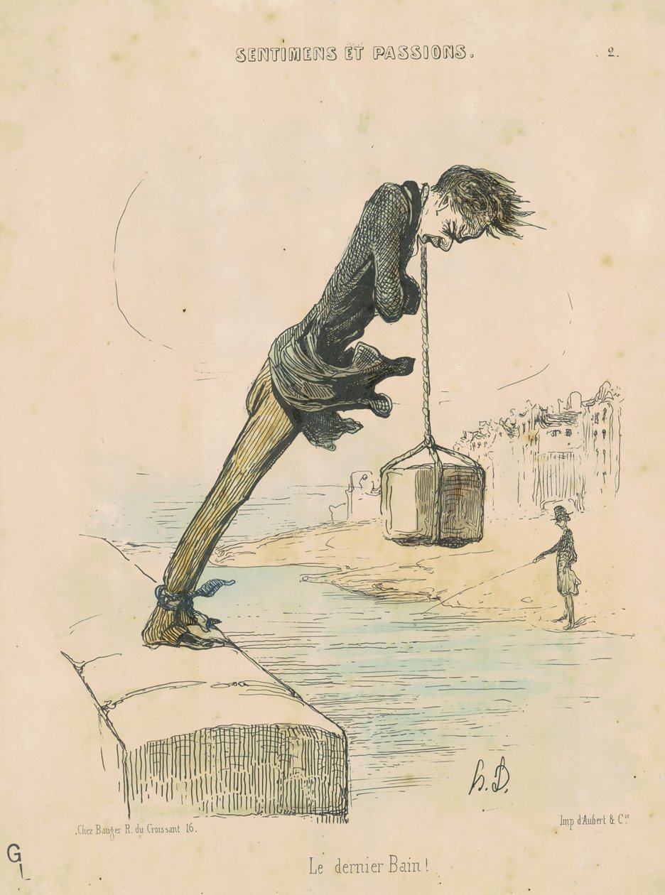 Poslední koupel! od Honoré Daumier