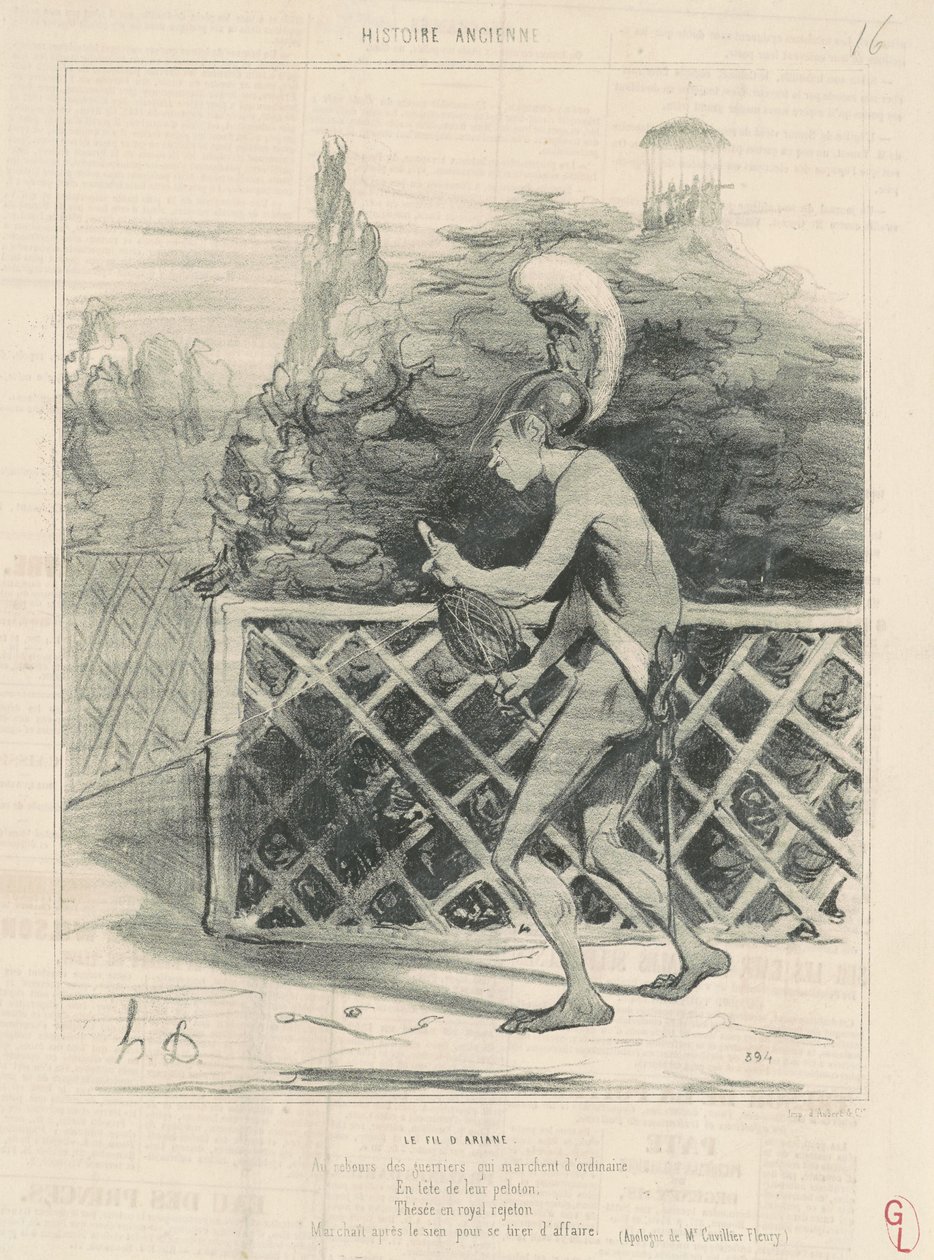 Ariadnino vlákno od Honoré Daumier