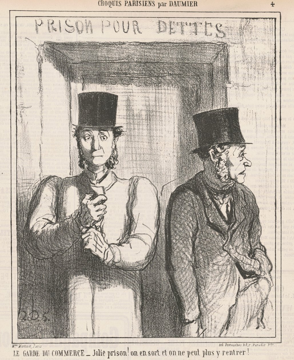 Obchodní stráž od Honoré Daumier