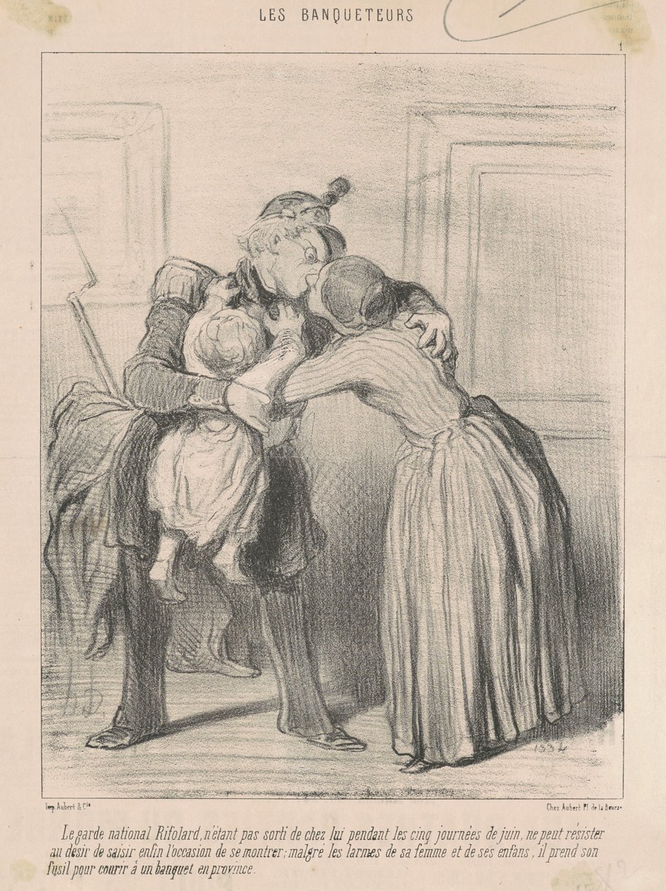 Le garde national Rifolard... od Honoré Daumier