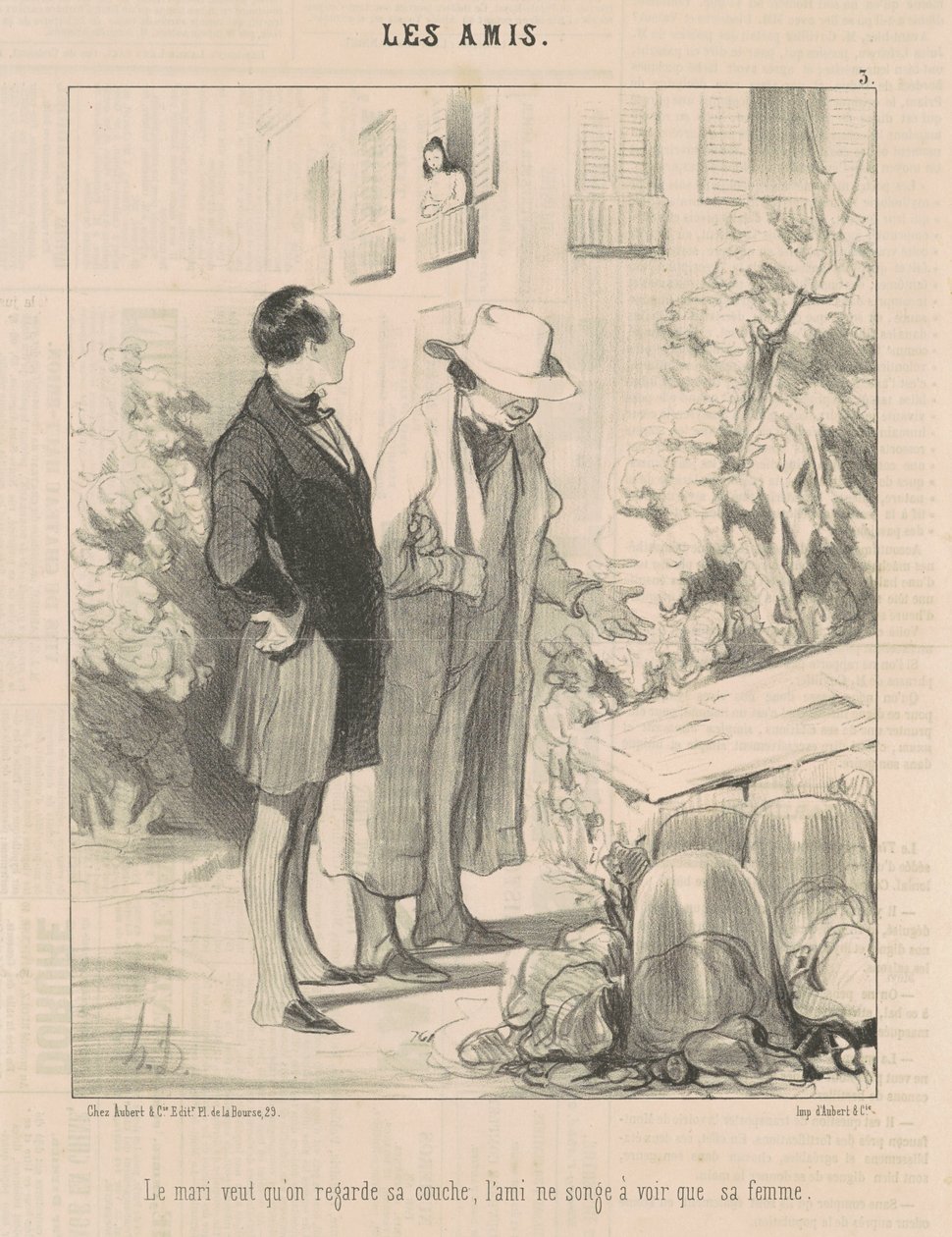 Manžel chce, abychom se podívali na jeho plenku... od Honoré Daumier