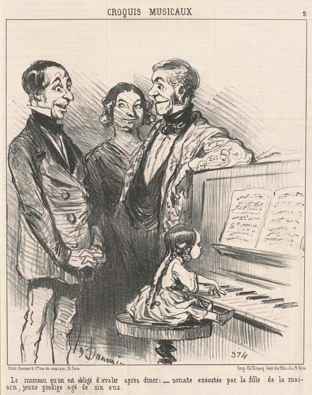 Kousek, který musíme spolknout... od Honoré Daumier