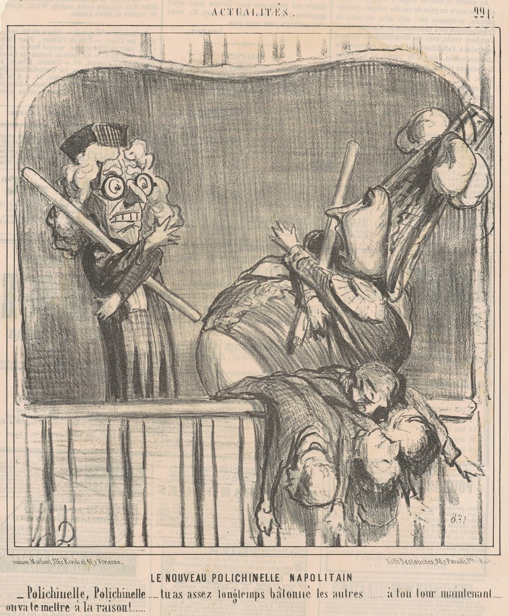 Nová neapolská loutka od Honoré Daumier