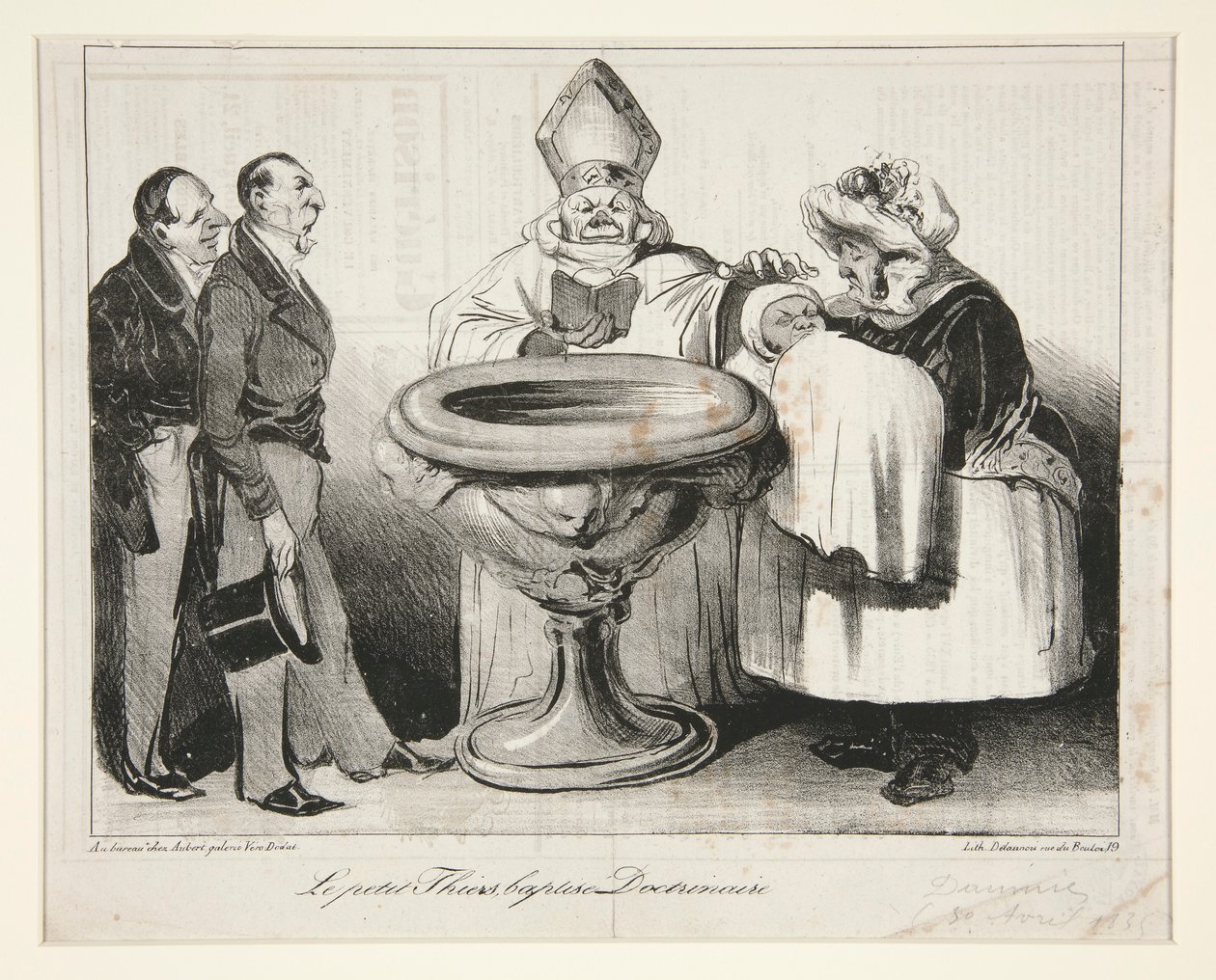 Malý Thiers, pokřtěný? Doctrinaire (Young Thiers od Honoré Daumier