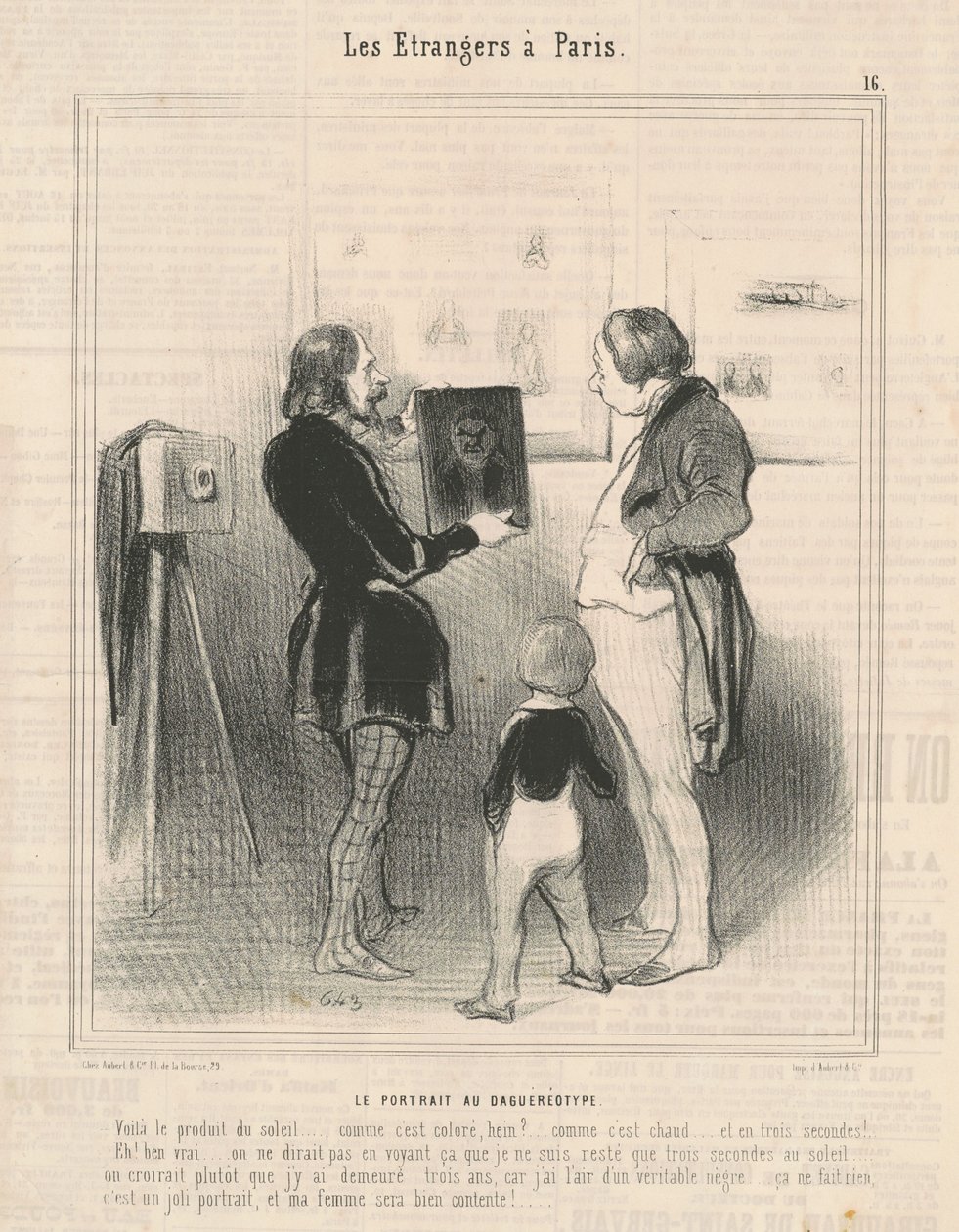 Daguerotypní portrét od Honoré Daumier