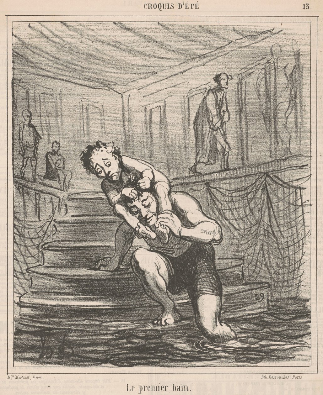 První koupel od Honoré Daumier