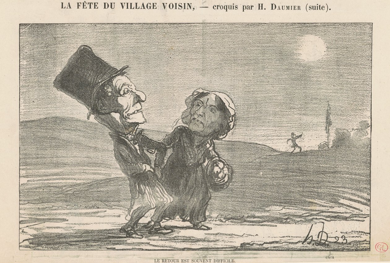 Návrat je často obtížný od Honoré Daumier