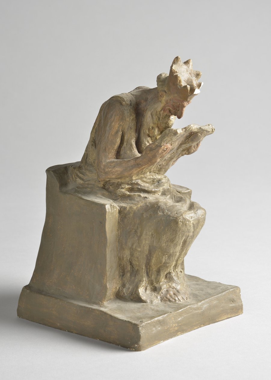 Socha krále Minose od Honore Daumiera (1808-1879) Slunce 10,5x11,5x18,5 cm MUZE BEAUTS ARTS - PALAIS LONGCHAMP Marseille od Honoré Daumier