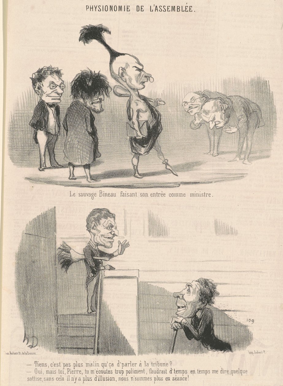 Divoké bineau vchází od Honoré Daumier
