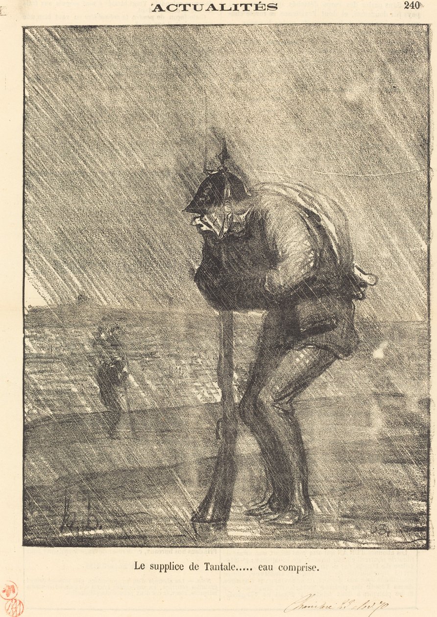Mučení tantalem... včetně vody od Honoré Daumier