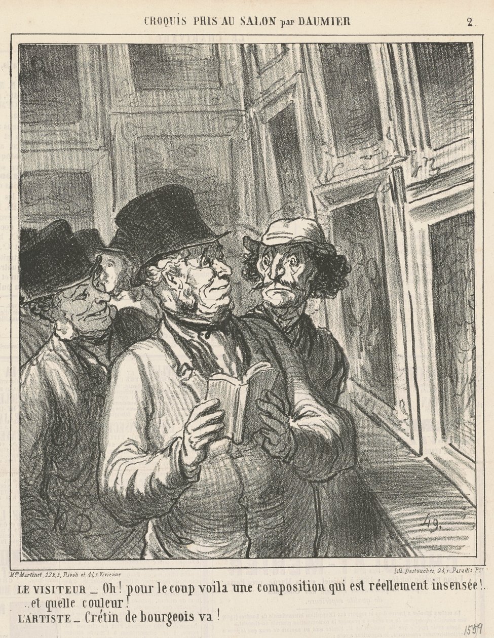 Návštěvník ... od Honoré Daumier