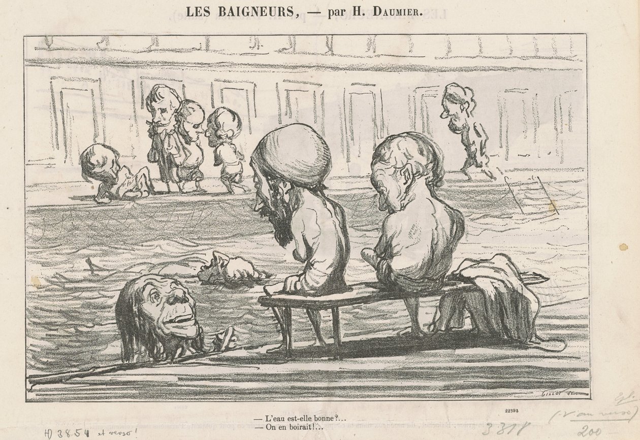 Je voda dobrá? ... / Plná voda od Honoré Daumier