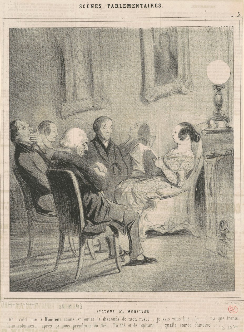 přehrávač monitoru od Honoré Daumier