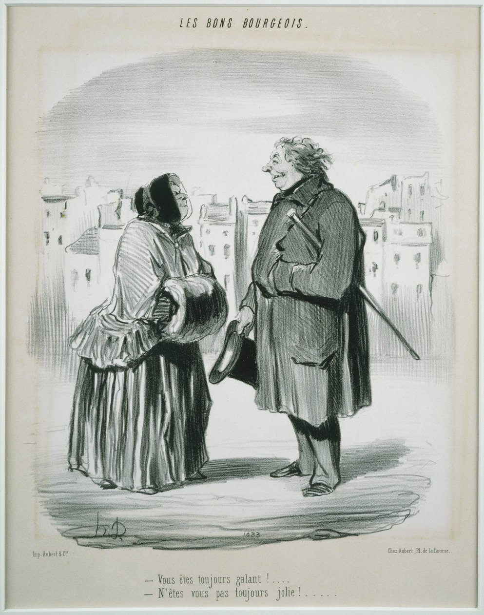 Les Bons Bourgeois- jste vždy galantní! od Honoré Daumier
