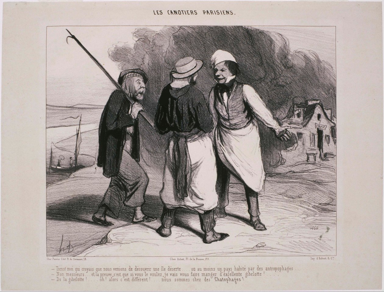 Les Canotiers Parisiens- Hej! Já, který jsem si myslel, že jsme právě objevili ... od Honoré Daumier