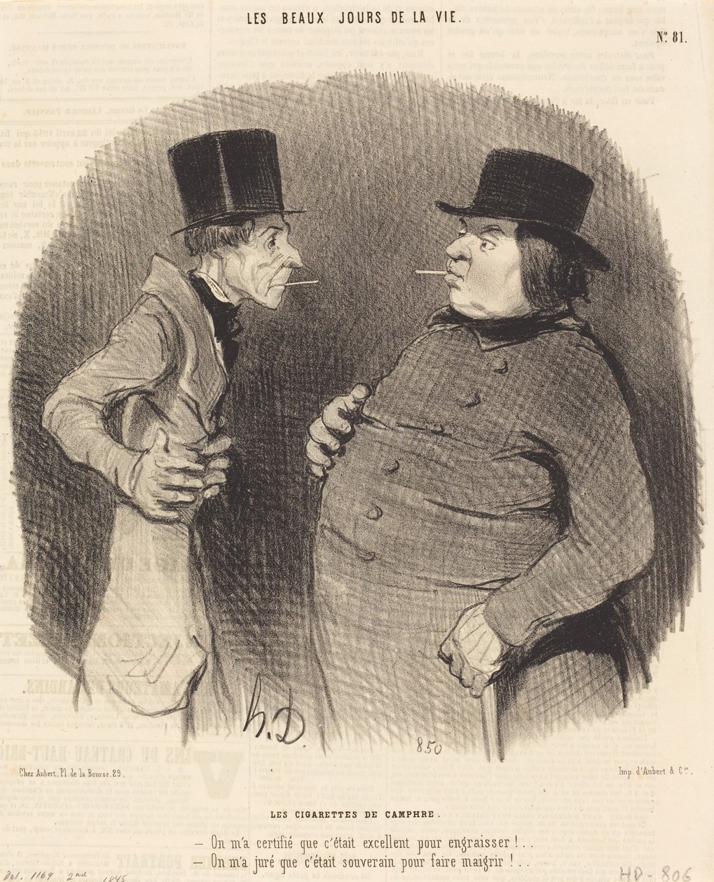 Kafrové cigarety od Honoré Daumier