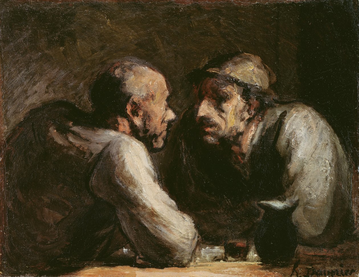 Dva pijáci od Honoré Daumier