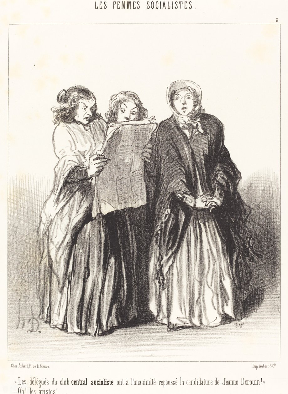 Delegáti ústředního socialistického klubu odmítli... od Honoré Daumier