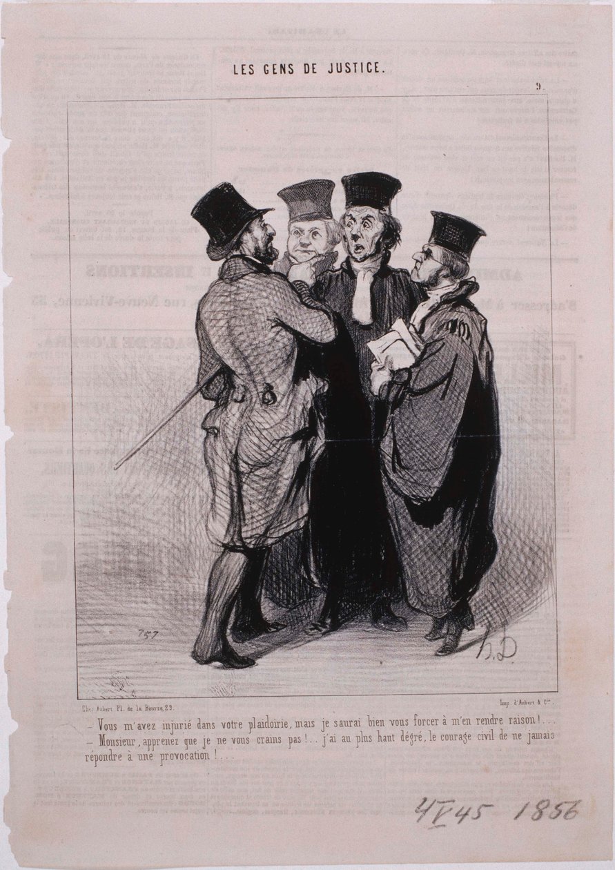 Lidé spravedlnosti- urazili jste mě svými prosbami od Honoré Daumier