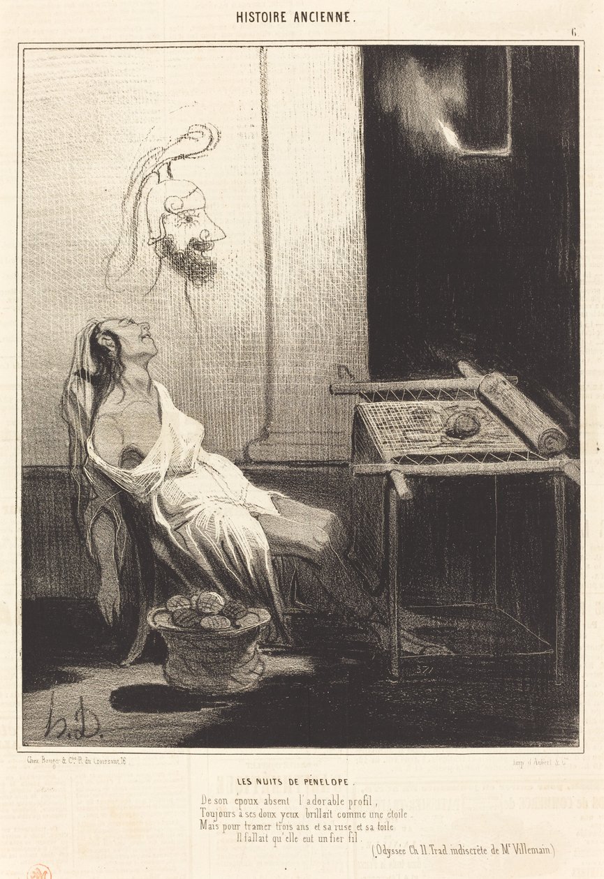 Noci Penelope od Honoré Daumier