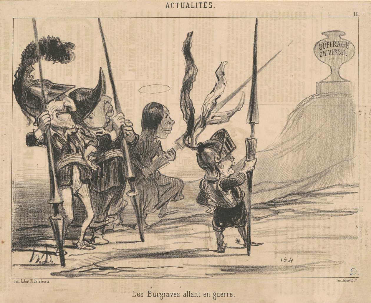 Purkrabí jdou do války od Honoré Daumier