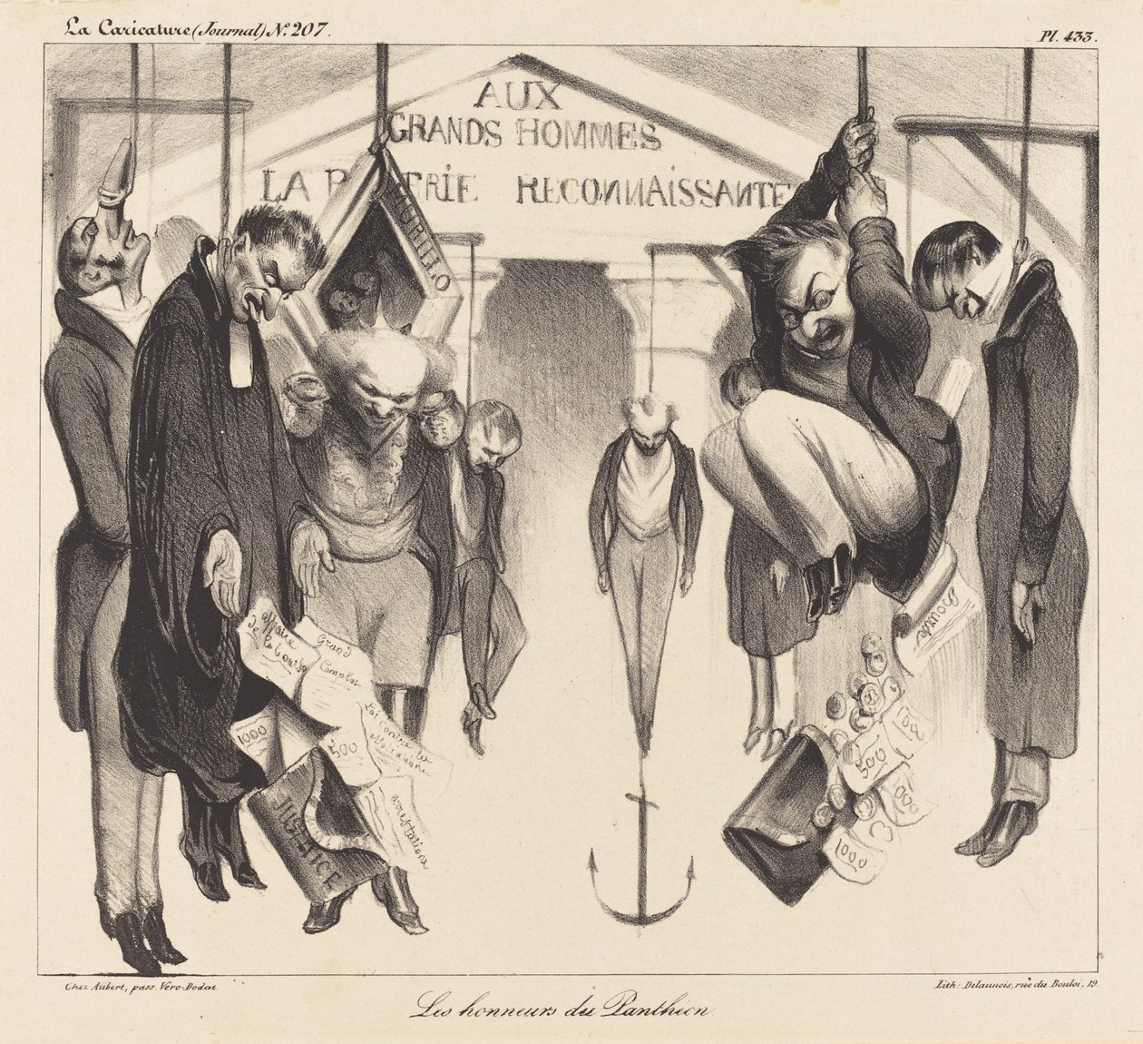 Pocty Pantheonu od Honoré Daumier