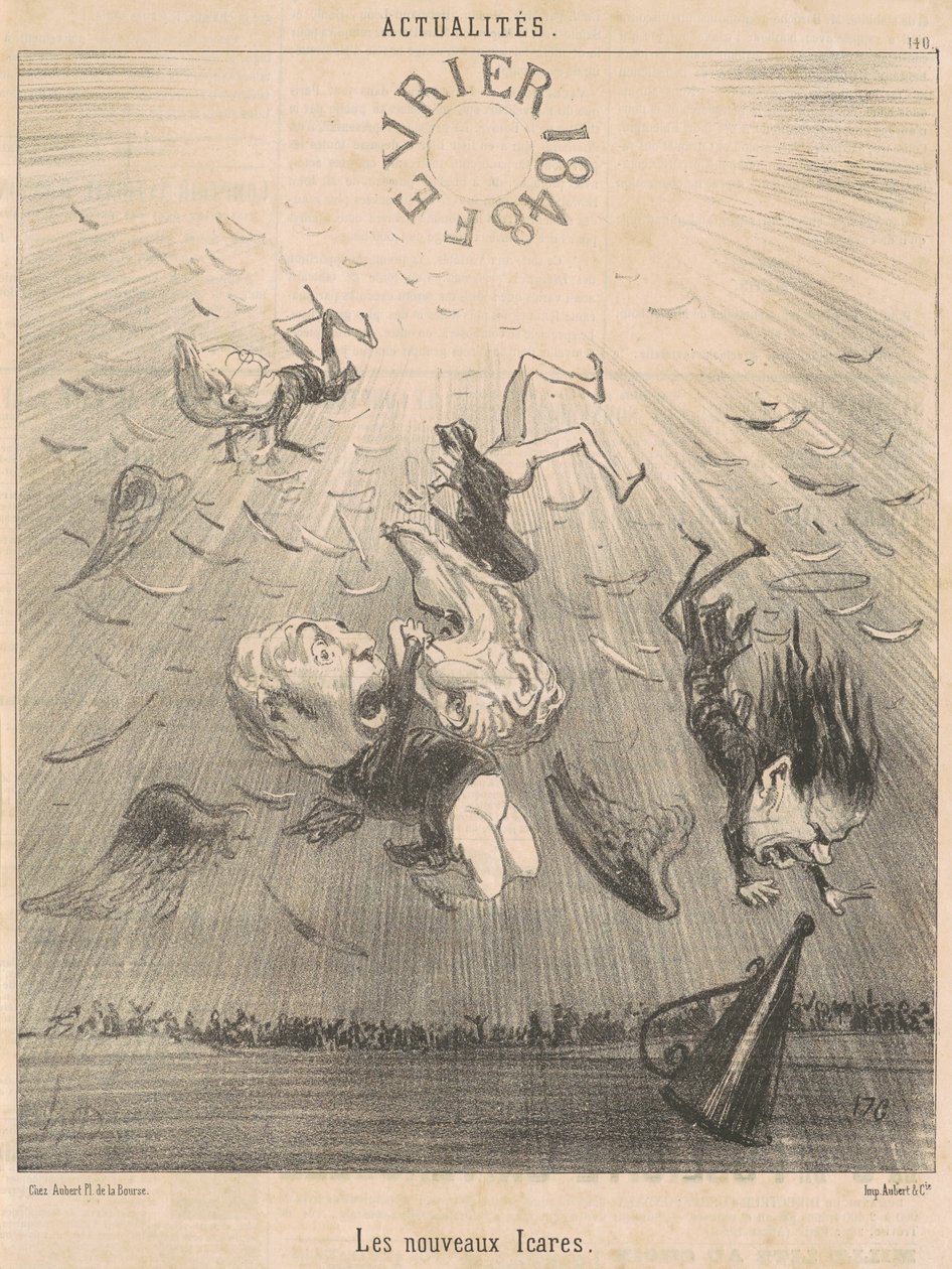 Nový Icarus od Honoré Daumier