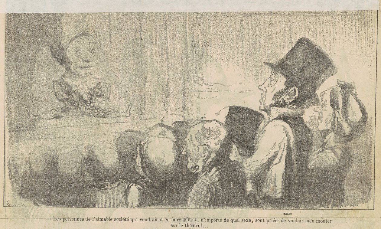 Lidé z laskavé společnosti, kteří... od Honoré Daumier
