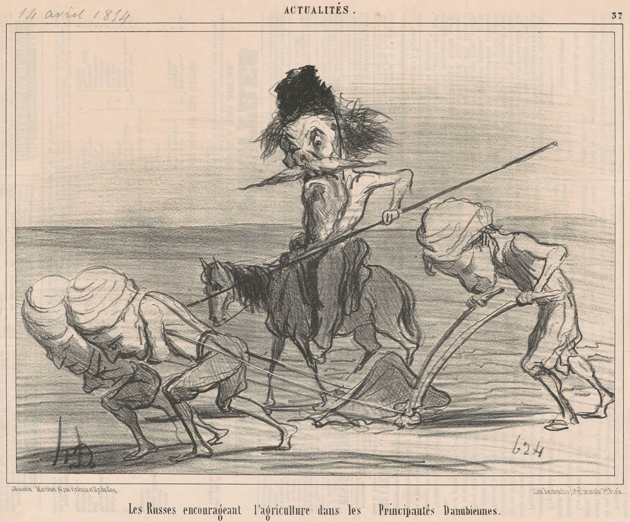 Rusové podporují zemědělství od Honoré Daumier
