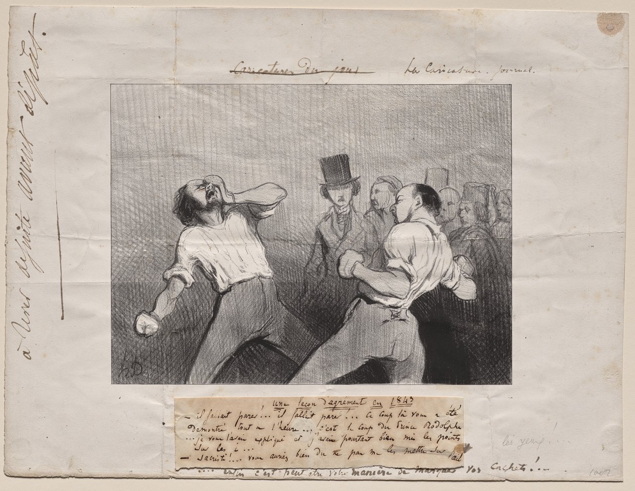 Lekce porozumění v roce 1843 od Honoré Daumier