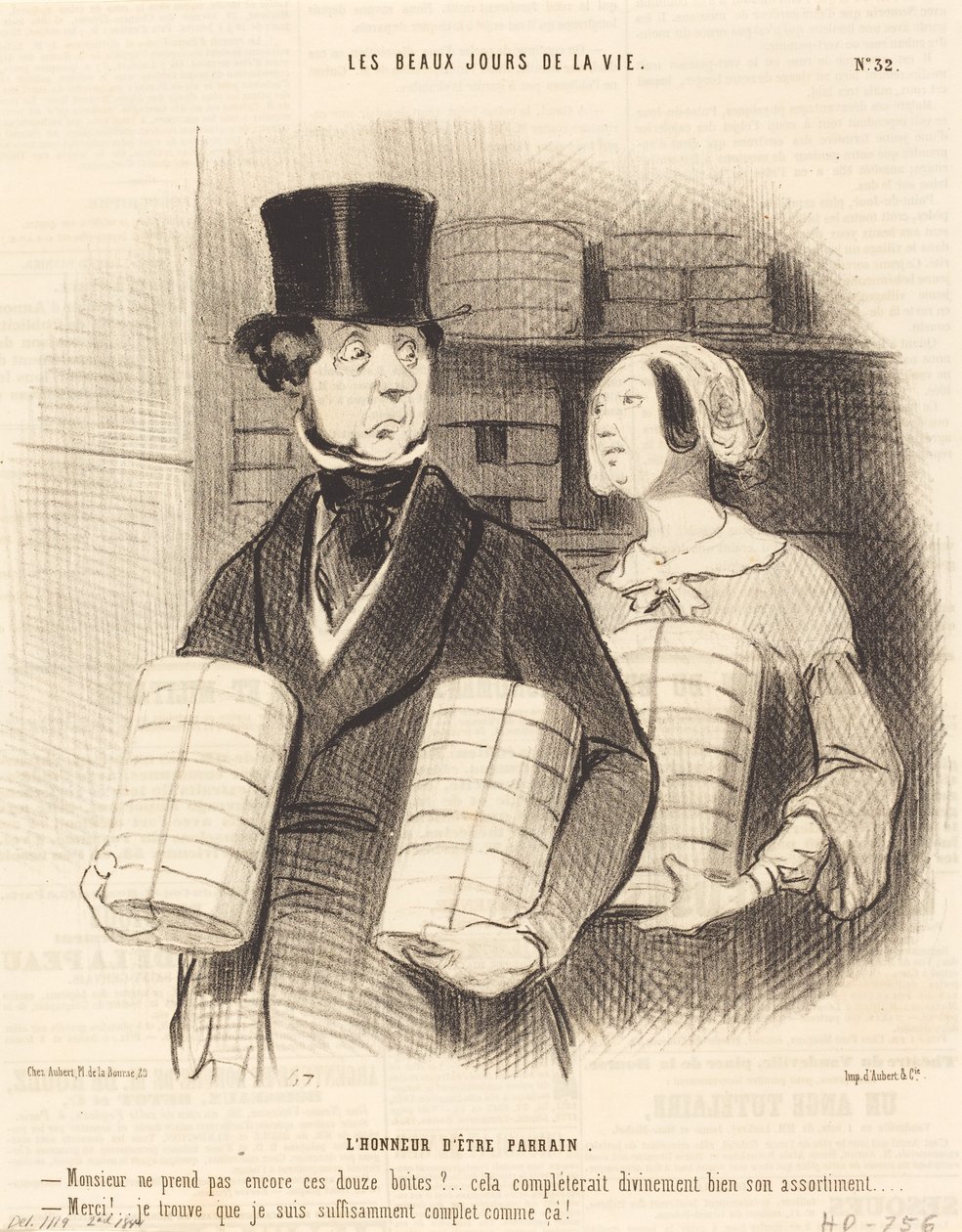 Čest být sponzorem od Honoré Daumier