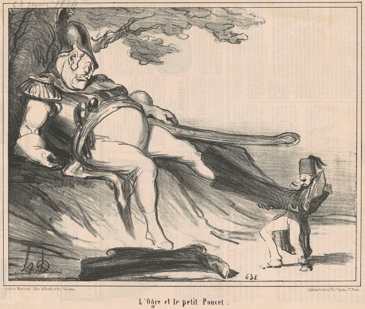 Zlobr a malý palec od Honoré Daumier