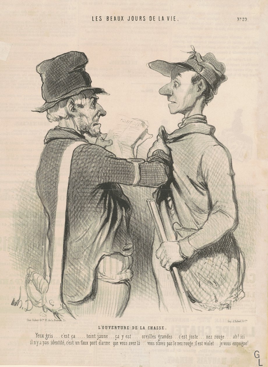 Zahájení lovu od Honoré Daumier