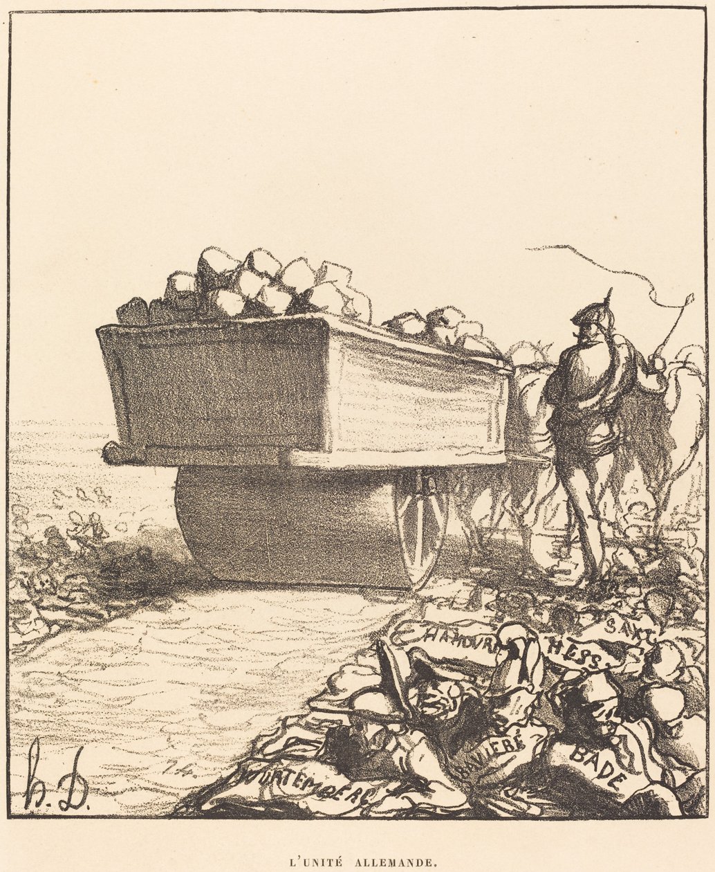 německá jednota od Honoré Daumier