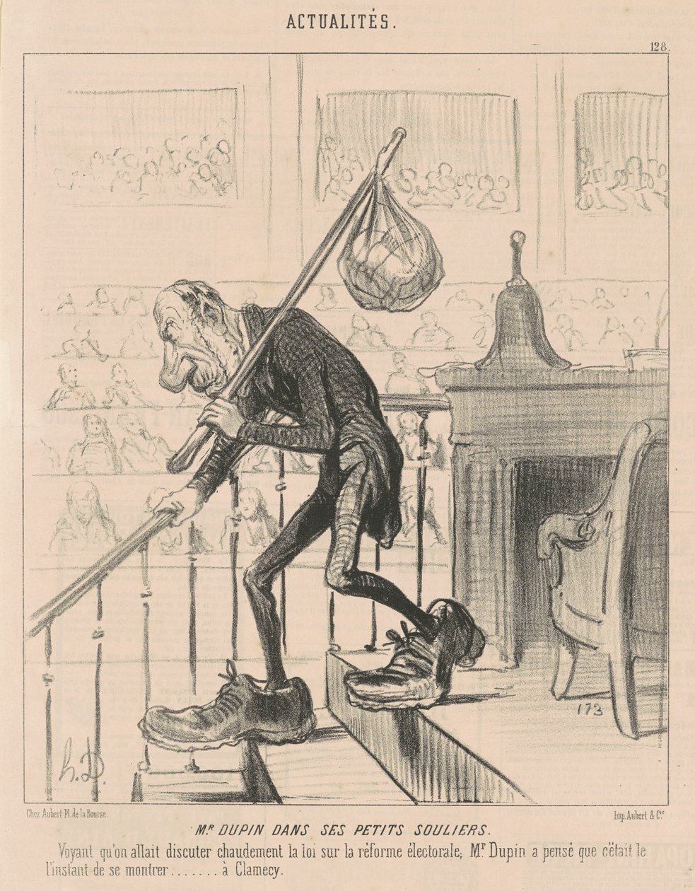 Pan Dupin ve svých botičkách od Honoré Daumier
