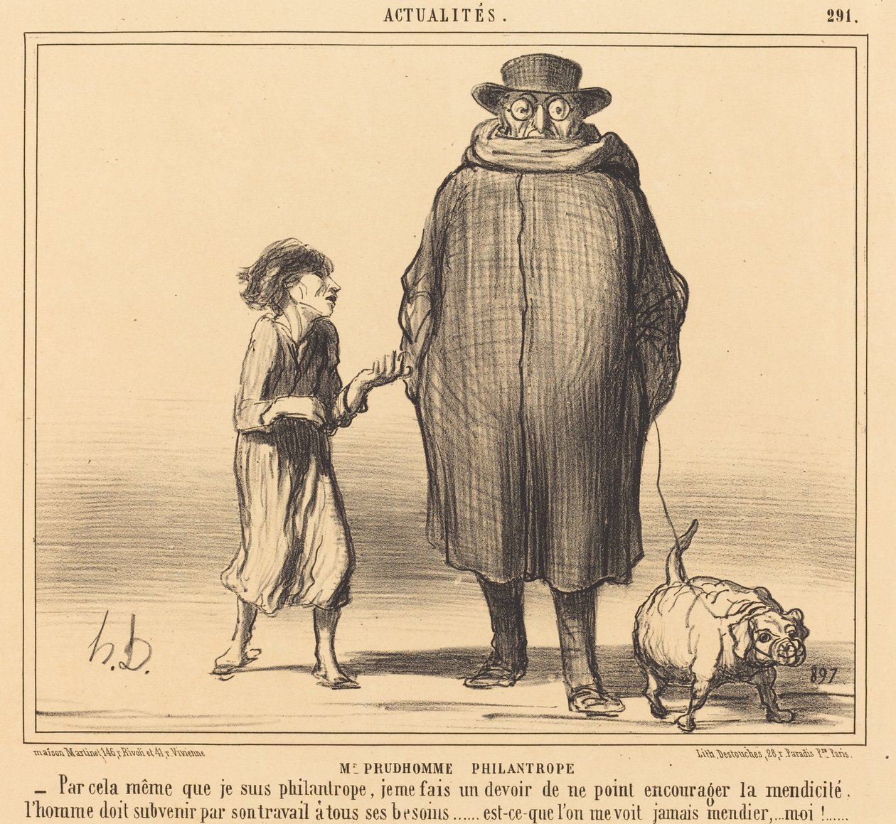Pan Prudhomme Filantrop od Honoré Daumier