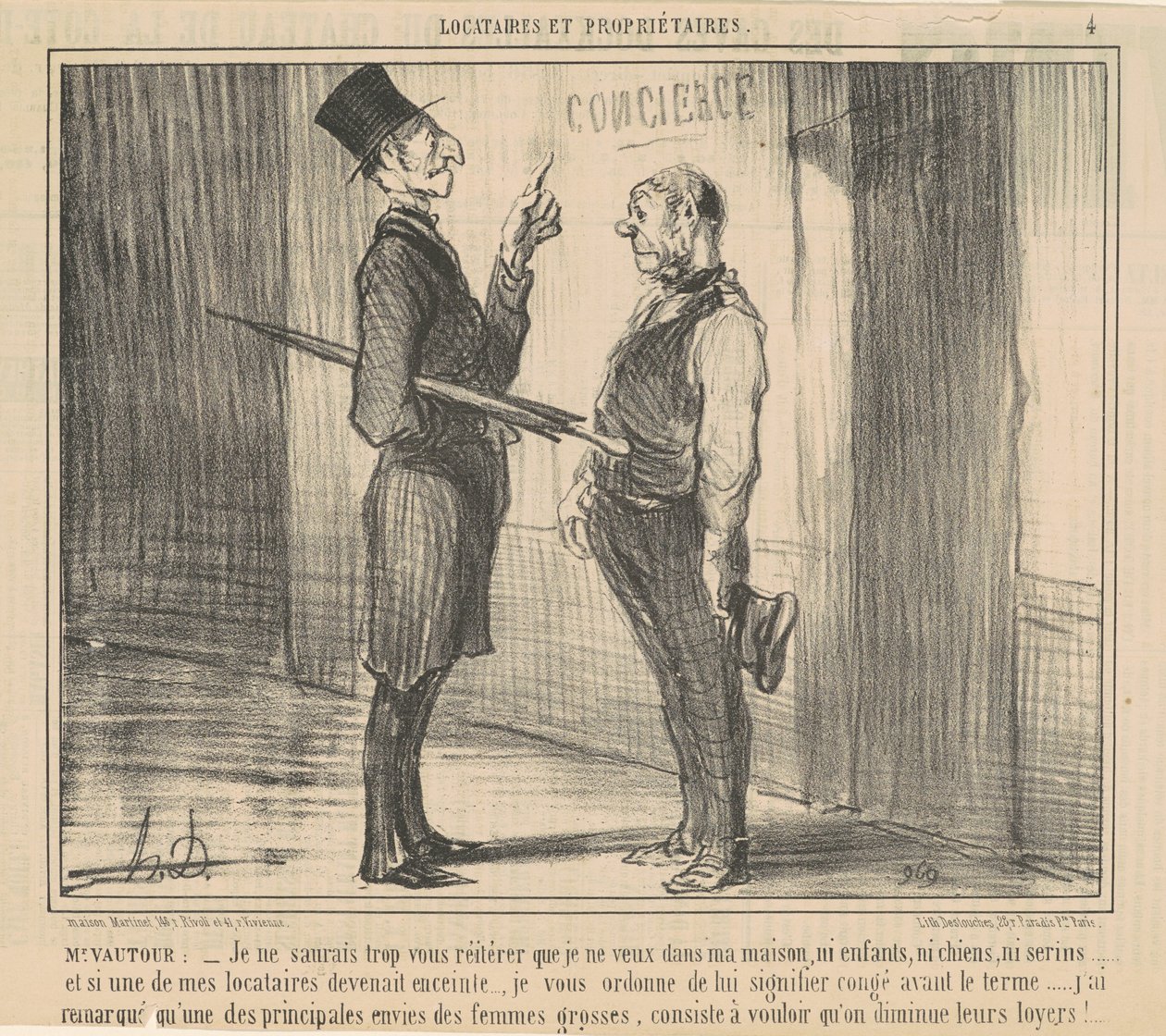 pan Vautour: Nemohu tak docela říct... od Honoré Daumier