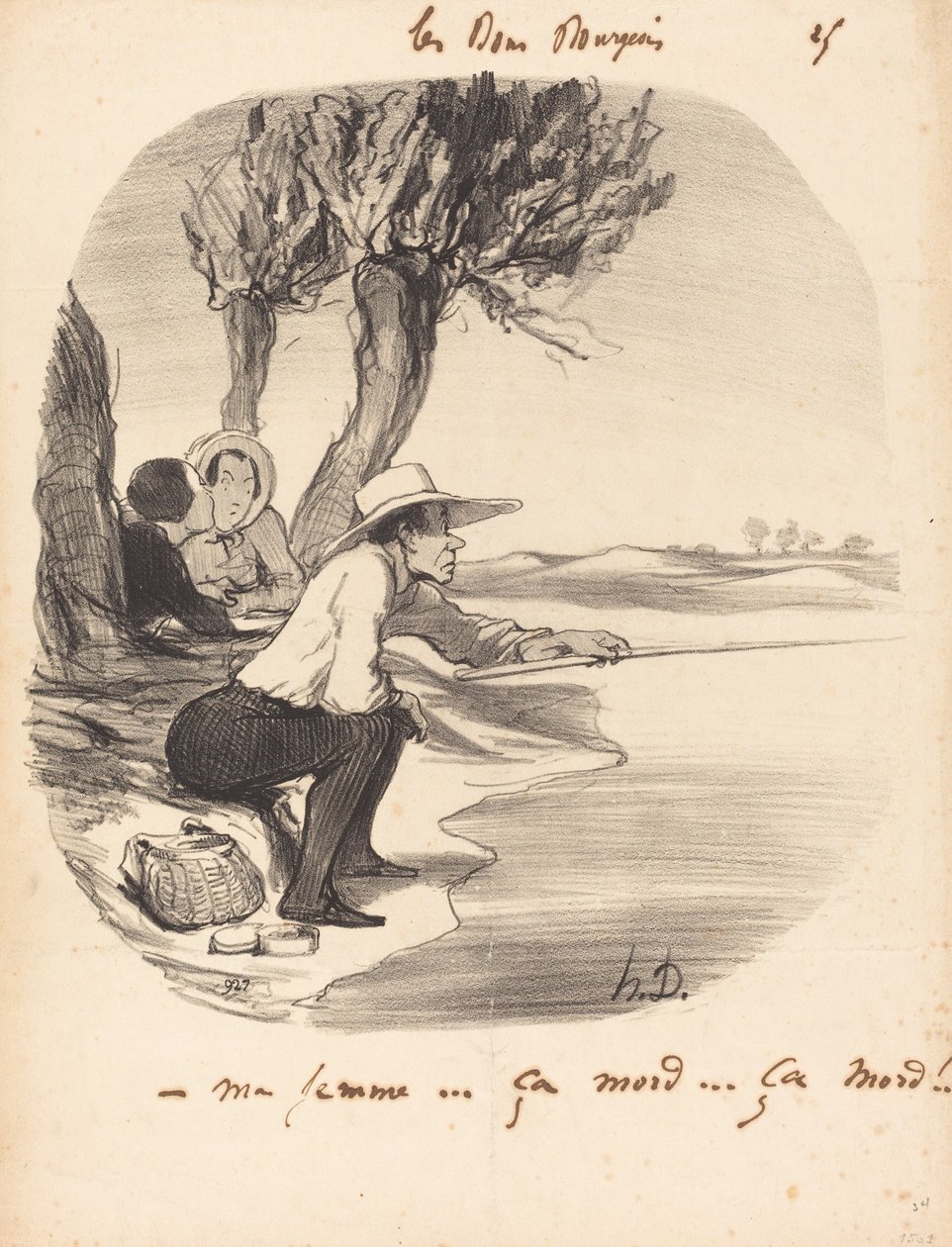 Moje žena... kouše... kouše! od Honoré Daumier