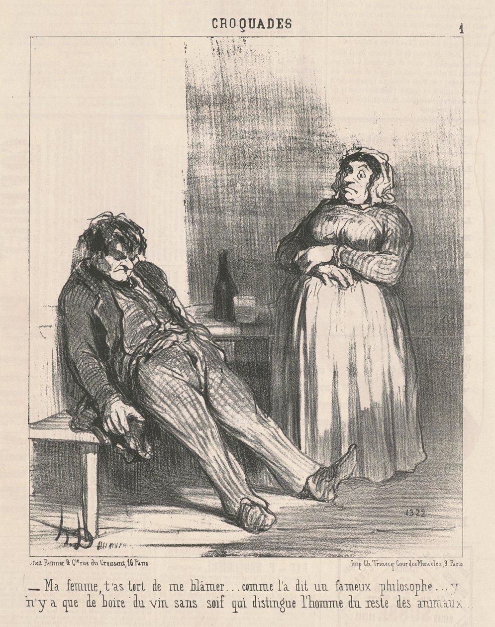 Moje žena, mýlíte se, když mě obviňujete... od Honoré Daumier