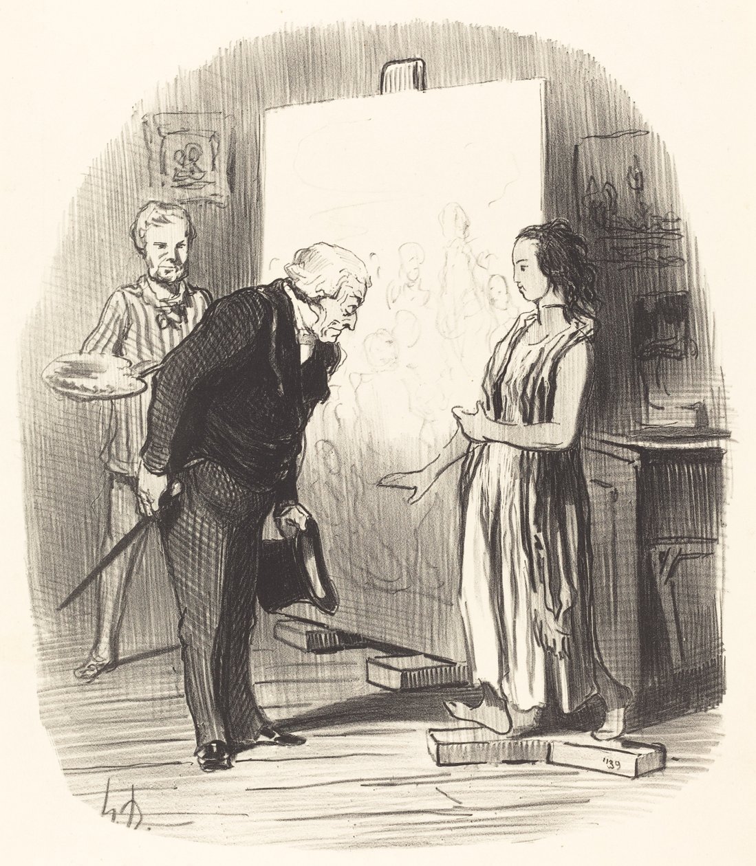 Paní, mám tu čest! od Honoré Daumier