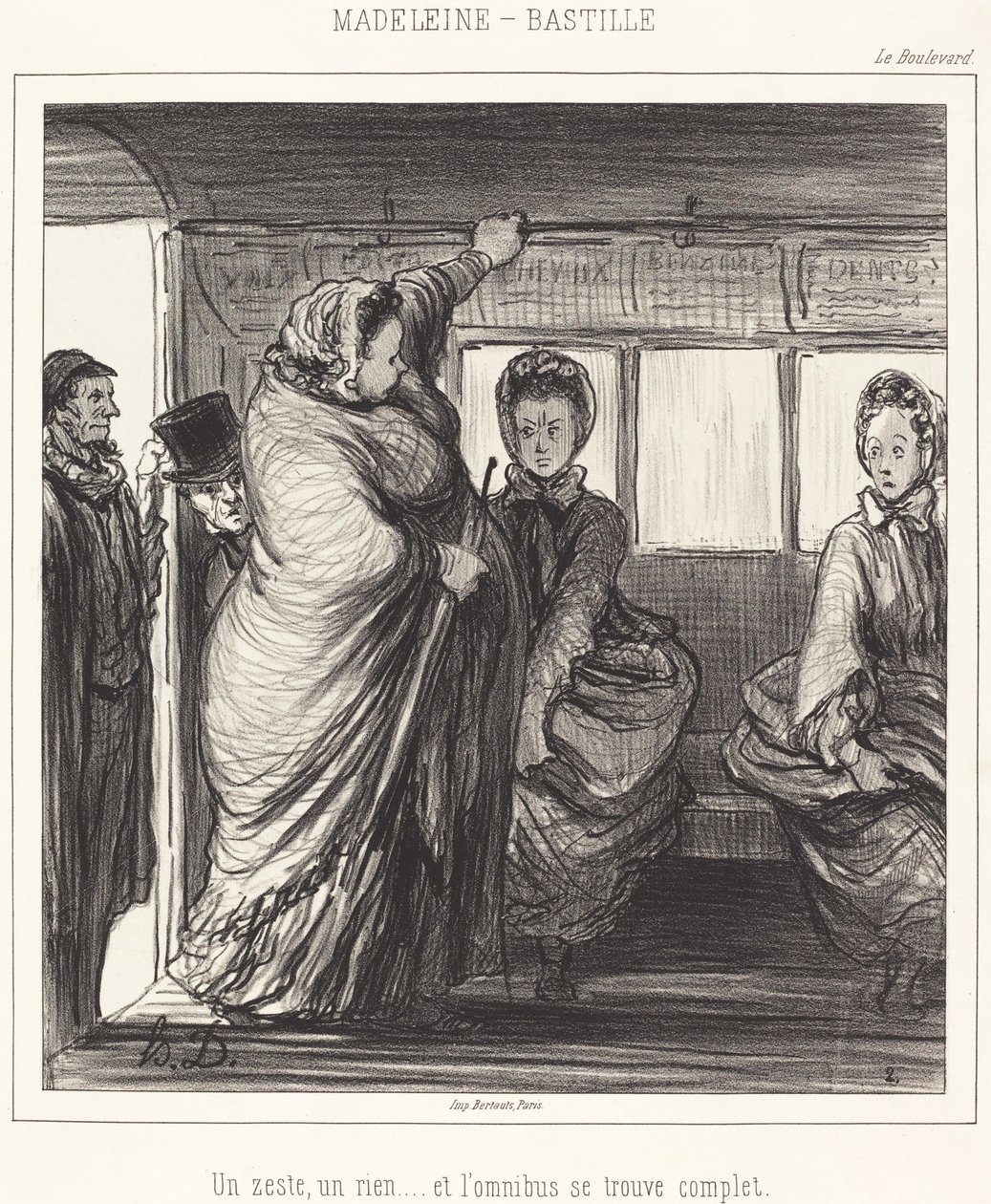 Madeleine-Bastille od Honoré Daumier