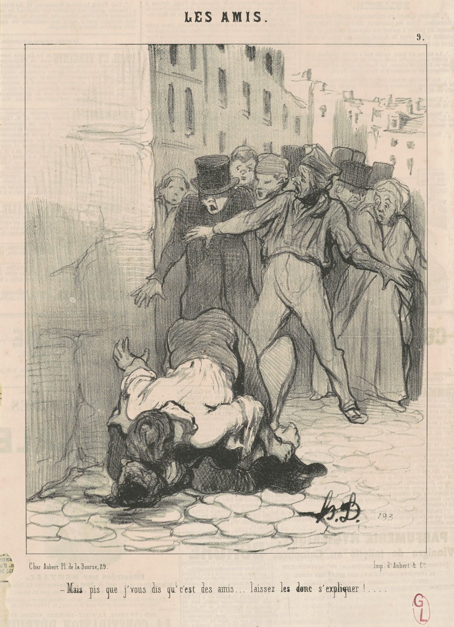 Ale horší, než vám říkám, že jsou přátelé... od Honoré Daumier