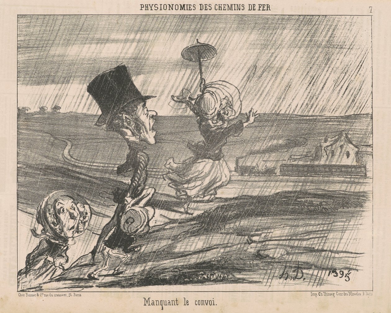 Chybí konvoj od Honoré Daumier