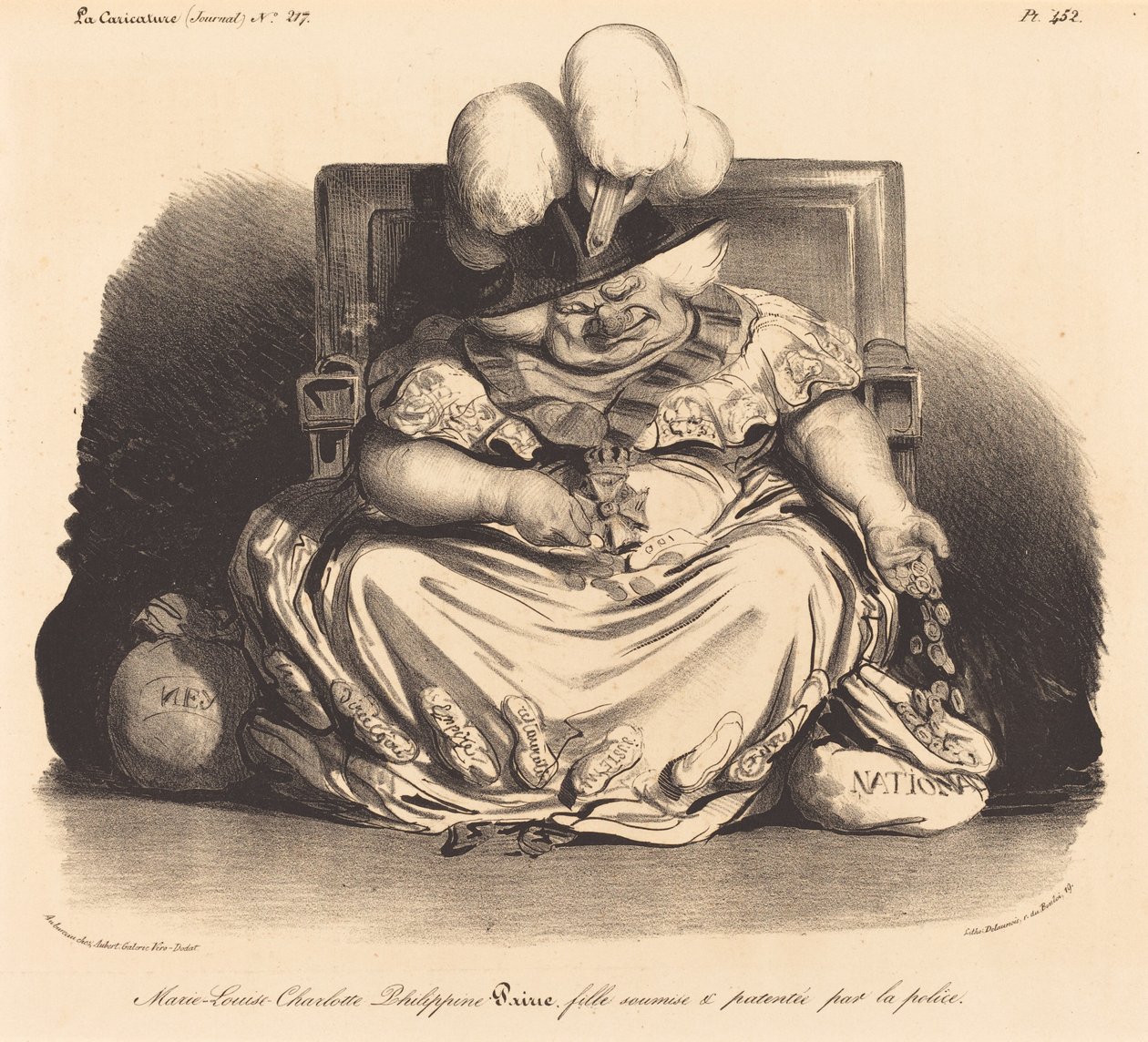 Marie-Louise-Charlotte-Philippinepairie od Honoré Daumier