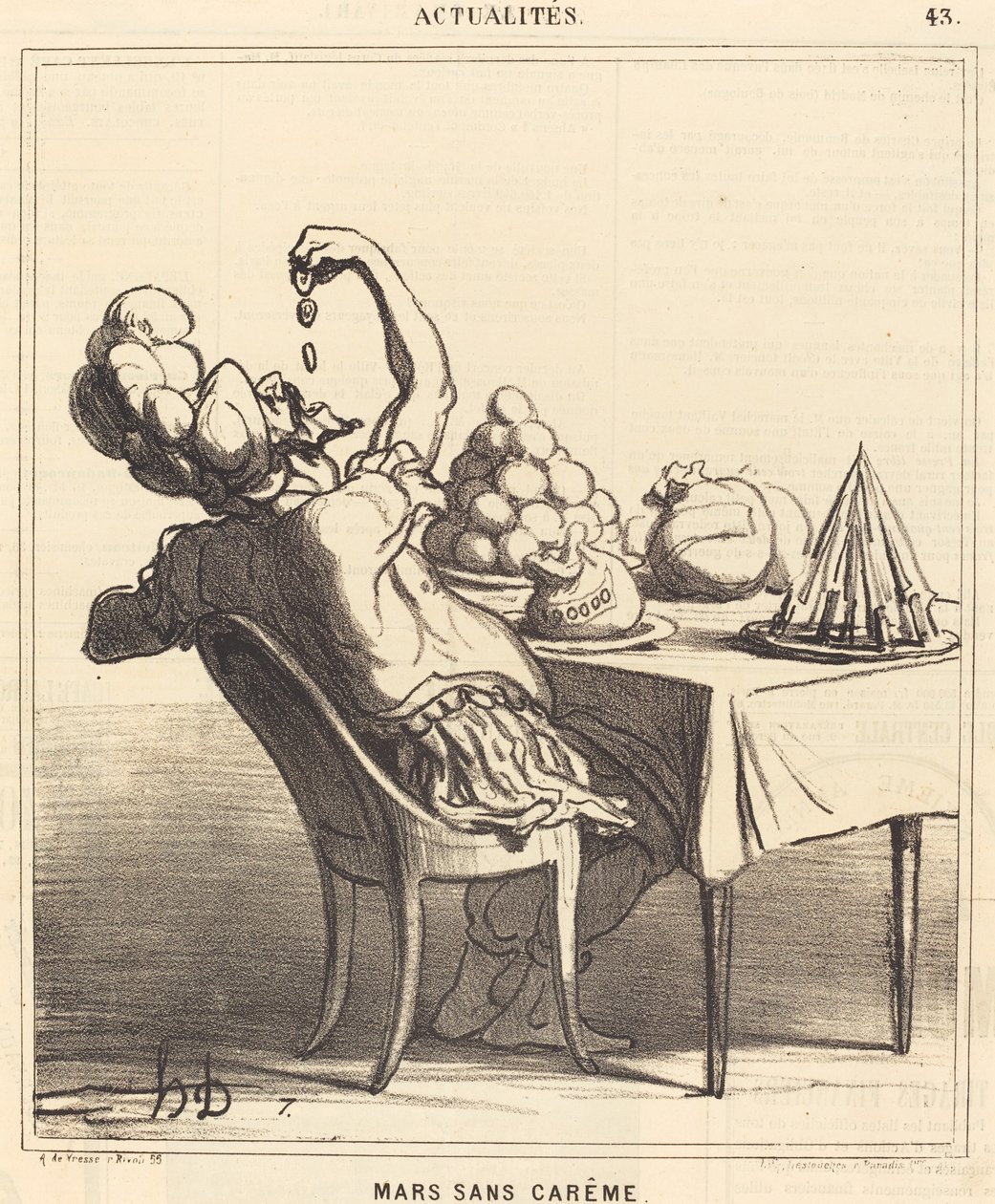 březen bez postní doby od Honoré Daumier