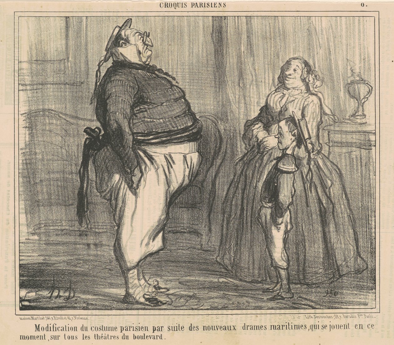 Úprava pařížského kostýmu... od Honoré Daumier