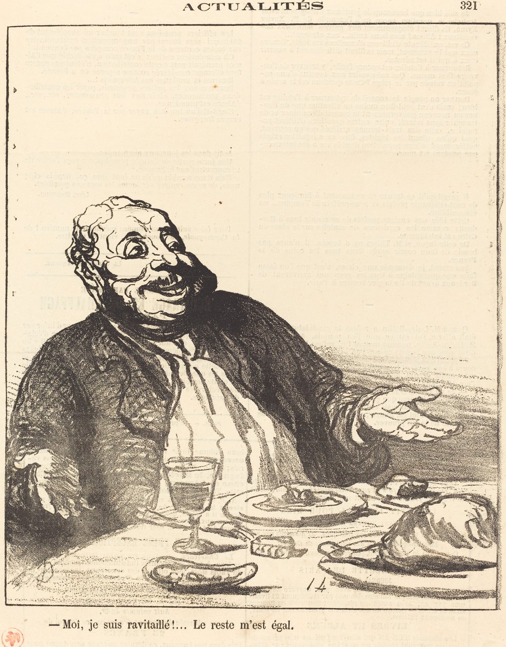 Jsem zásobován!... od Honoré Daumier
